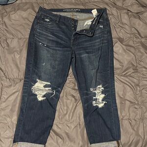 Women's American Eagle Outfitters Dark Indigo size 16 Long Vintage hi-Rise Jeans